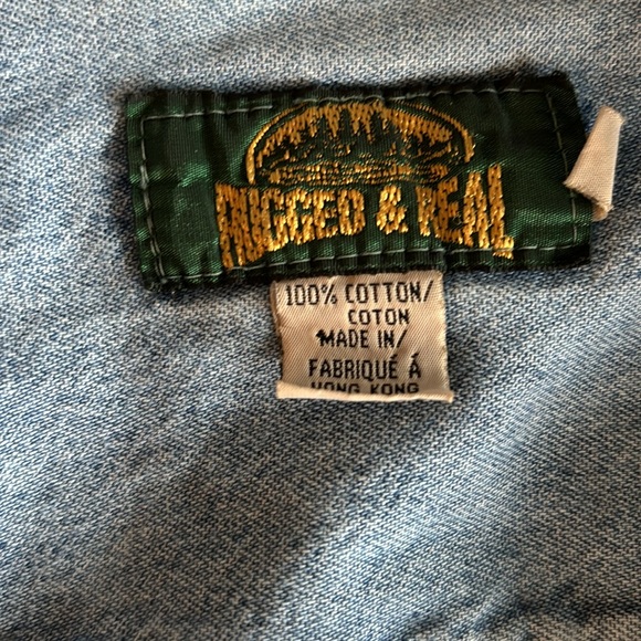 ☀️ 2/$15☀️ Rugged & Real Distressed Oversized Lightwash Jacket, 100% Cotton - Picture 2 of 5